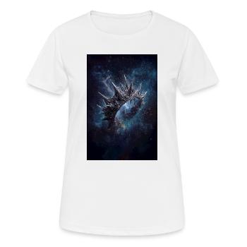 Spiked Nebula Crown - Women's Breathable T-Shirt - white - Front - AI Model Female 172 dark (172cm)