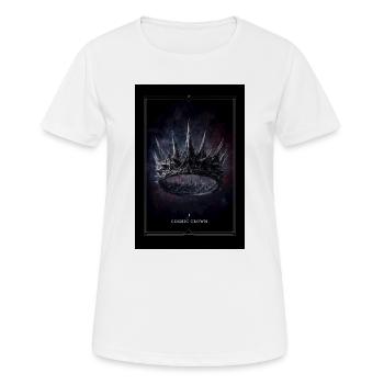 Cosmic Crown: Spiked Nebula - Women's Breathable T-Shirt - white - Front - AI Model Female 172 dark (172cm)