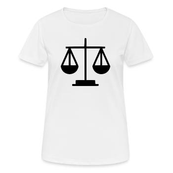 Law Lawyer Libra Lawyer Court Law - Women's Breathable T-Shirt - white - Front - AI Model Female 172 dark (172cm)