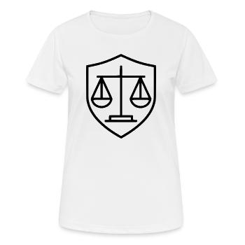 Avocat Droit Droit Avocat Balance Droit Judiciaire - T-shirt respirant Femme - blanc - Devant - AI Model Female 172 dark (172cm)