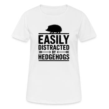 Igel Sprüche Igel Lustiges Igel Geschenk - Frauen T-Shirt atmungsaktiv - Weiß - Vorne - AI Model Female 172 dark (172cm)