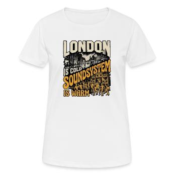 Soundsystem Culture Londres - T-shirt respirant Femme - blanc - Devant - AI Model Female 172 dark (172cm)