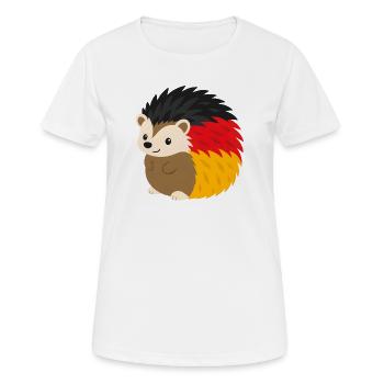 Rainbow Hedgehog Design - Women's Breathable T-Shirt - white - Front - AI Model Female 172 dark (172cm)