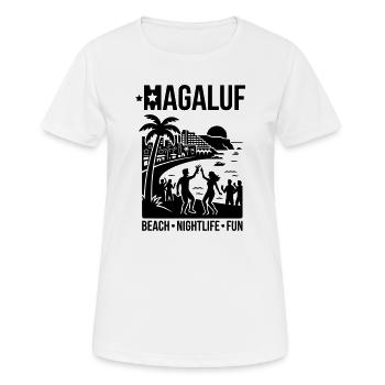 Fête Magaluf Vie nocturne à Majorque - T-shirt respirant Femme - blanc - Devant - AI Model Female 172 dark (172cm)