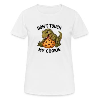 Süßer Dinosaurier T-Rex Cookie Keks Spruch - Frauen T-Shirt atmungsaktiv - Weiß - Vorne - AI Model Female 172 dark (172cm)
