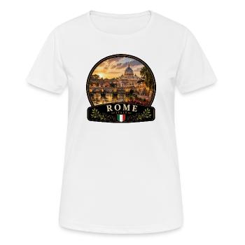 Italien Urlaub Altstadt Mediterran Urlaub Kanal - Frauen T-Shirt atmungsaktiv - Weiß - Vorne - AI Model Female 172 dark (172cm)