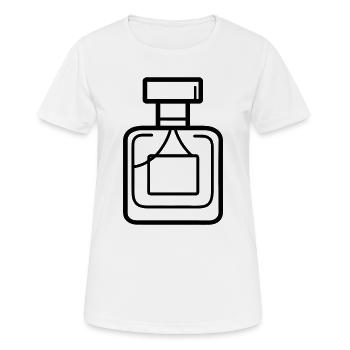 flacon de parfum - T-shirt respirant Femme - blanc - Devant - AI Model Female 172 dark (172cm)