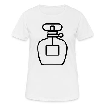 flacon de parfum - T-shirt respirant Femme - blanc - Devant - AI Model Female 172 dark (172cm)