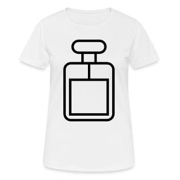 flacon de parfum - T-shirt respirant Femme - blanc - Devant - AI Model Female 172 dark (172cm)