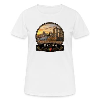 Evora Portugal Altstadt Urlaub Europa Atlantik - Frauen T-Shirt atmungsaktiv - Weiß - Vorne - AI Model Female 172 dark (172cm)