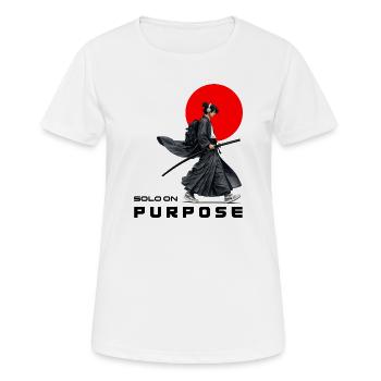 Urban Ronin | Solo On Purpose - Women's Breathable T-Shirt - white - Front - AI Model Female 172 dark (172cm)