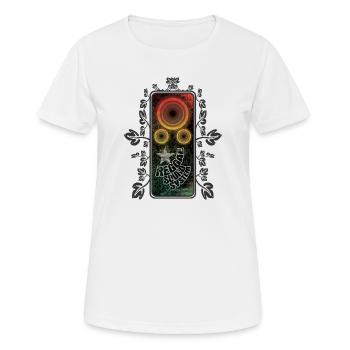 Brillance du système de son reggae - T-shirt respirant Femme - blanc - Devant - AI Model Female 172 dark (172cm)