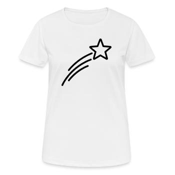 Sternschnuppe - Frauen T-Shirt atmungsaktiv - Weiß - Vorne - AI Model Female 172 dark (172cm)