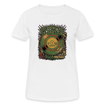 Dub Reggae Dreamer - Frauen T-Shirt atmungsaktiv - Weiß - Vorne - AI Model Female 172 dark (172cm)