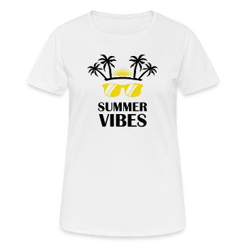 Sonnenbrillen Sunrise Grafik - Frauen T-Shirt atmungsaktiv - Weiß - Vorne - AI Model Female 172 dark (172cm)