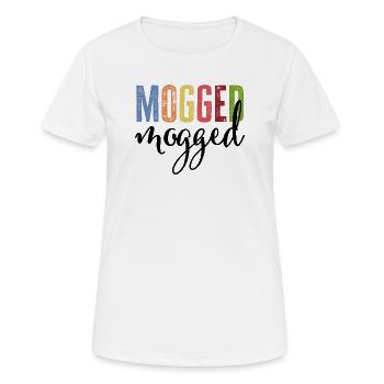 Mouillé - T-shirt respirant Femme - blanc - Devant - AI Model Female 172 dark (172cm)