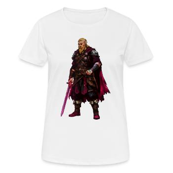 Wikinger Warrior - Frauen T-Shirt atmungsaktiv - Weiß - Vorne - AI Model Female 172 dark (172cm)