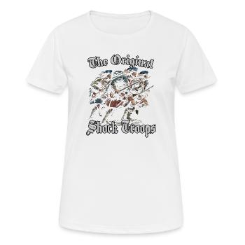 Schottland Geschichte Humor T | Highlander Angriff - Frauen T-Shirt atmungsaktiv - Weiß - Vorne - AI Model Female 172 dark (172cm)