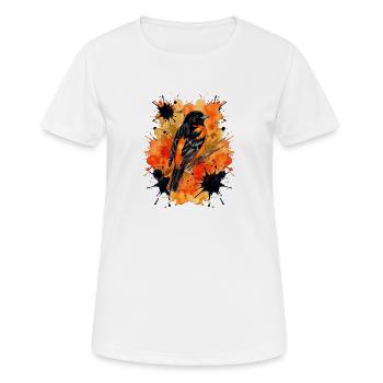 Baltimoretrupial - Frauen T-Shirt atmungsaktiv - Weiß - Vorne - AI Model Female 172 dark (172cm)