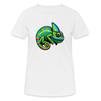 chameleon - Women's Breathable T-Shirt - white - Front - AI Model Female 172 dark (172cm)