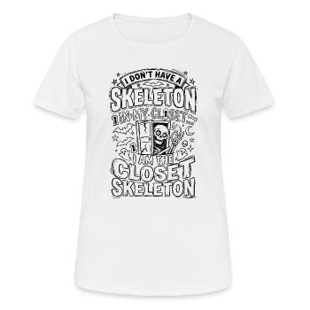 I Don't Have A Skeleton In My Closet - Women's Breathable T-Shirt - white - Front - AI Model Female 172 dark (172cm)