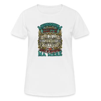 Beau-Papa Drôle Cadeau Rétro Fête des Pères - T-shirt respirant Femme - blanc - Devant - AI Model Female 172 dark (172cm)
