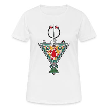 Jewels of Kabylia - Women's Breathable T-Shirt - white - Front - AI Model Female 172 dark (172cm)