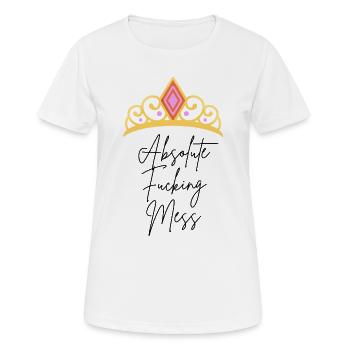 Un vrai désordre - T-shirt respirant Femme - blanc - Devant - AI Model Female 172 dark (172cm)