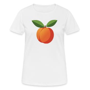 Déguisement de déguisement d’abricot Carnaval de fruits - T-shirt respirant Femme - blanc - Devant - AI Model Female 172 dark (172cm)
