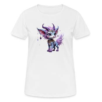 Dragon Sapphire and Tiaras - Women's Breathable T-Shirt - white - Front - AI Model Female 172 dark (172cm)