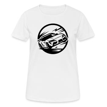Car Racing Car Car Racing - Women's Breathable T-Shirt - white - Front - AI Model Female 172 dark (172cm)