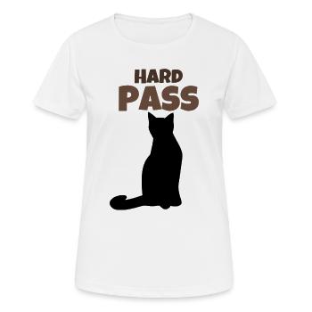 Pass catégorique Introverti drôle Chat noir rétro - T-shirt respirant Femme - blanc - Devant - AI Model Female 172 dark (172cm)