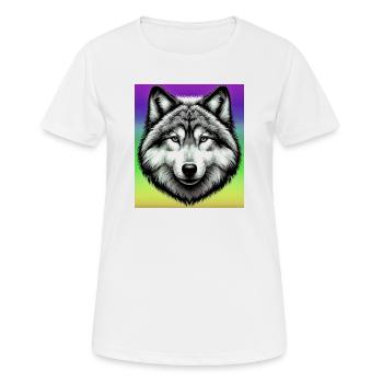 Wolf - Women's Breathable T-Shirt - white - Front - AI Model Female 172 dark (172cm)