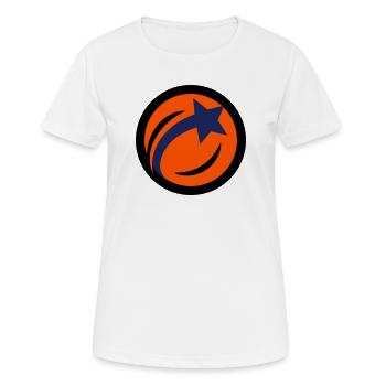 Tischtennisball Stern Tischtennis Vereinslogo - Frauen T-Shirt atmungsaktiv - Weiß - Vorne - AI Model Female 172 dark (172cm)