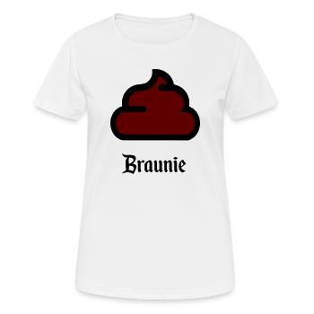 Braunie - Women's Breathable T-Shirt - white - Front - AI Model Female 172 dark (172cm)