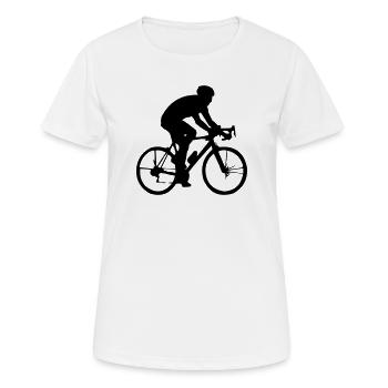 Bicycle Cycling - Women's Breathable T-Shirt - white - Front - AI Model Female 172 dark (172cm)