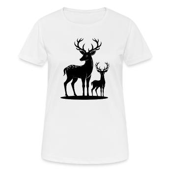 Doe and Fawn - Women's Breathable T-Shirt - white - Front - AI Model Female 172 dark (172cm)