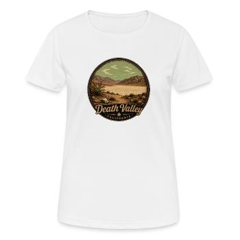 Death Valley Kalifornien Wüste Landschaft - Frauen T-Shirt atmungsaktiv - Weiß - Vorne - AI Model Female 172 dark (172cm)