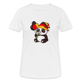 Ballons à chapeaux Kawaii Party Panda - T-shirt respirant Femme - blanc - Devant - AI Model Female 172 dark (172cm)