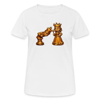 Schach - Frauen T-Shirt atmungsaktiv - Weiß - Vorne - AI Model Female 172 dark (172cm)