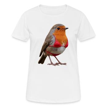 Robin Bikini - Frauen T-Shirt atmungsaktiv - Weiß - Vorne - AI Model Female 172 dark (172cm)