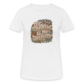 Garden Gardening Therapy - Women's Breathable T-Shirt - white - Front - AI Model Female 172 dark (172cm)