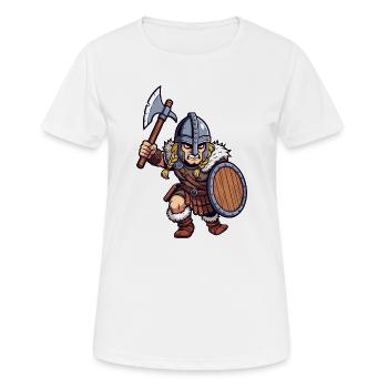 Kämpfender Germane - Frauen T-Shirt atmungsaktiv - Weiß - Vorne - AI Model Female 172 dark (172cm)