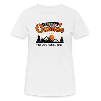 Toutes mes affaires sont à la maison - T-shirt respirant Femme - blanc - Devant - AI Model Female 172 dark (172cm)