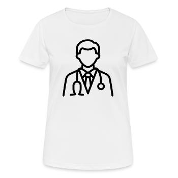 Arzt - Frauen T-Shirt atmungsaktiv - Weiß - Vorne - AI Model Female 172 dark (172cm)