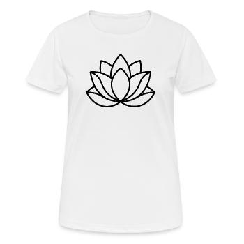 Fleur de lotus - T-shirt respirant Femme - blanc - Devant - AI Model Female 172 dark (172cm)