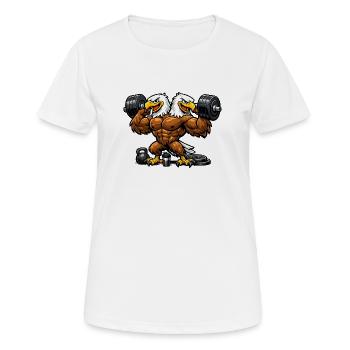 Albania Shirt Flag Eagle Holiday Balkan Gift - Women's Breathable T-Shirt - white - Front - AI Model Female 172 dark (172cm)