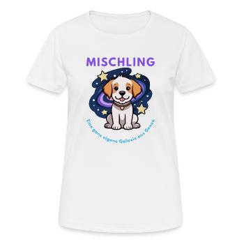 Mischling Design 3 - Frauen T-Shirt atmungsaktiv - Weiß - Vorne - AI Model Female 172 dark (172cm)