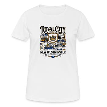 Royal City New Westminster British Columbia - Women's Breathable T-Shirt - white - Front - AI Model Female 172 dark (172cm)