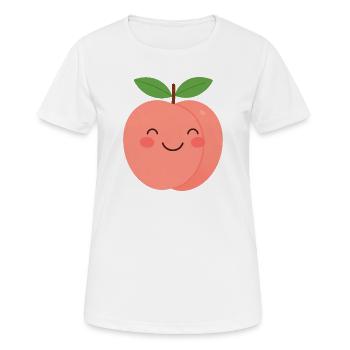 Imprimé pêche joyeux - T-shirt respirant Femme - blanc - Devant - AI Model Female 172 dark (172cm)